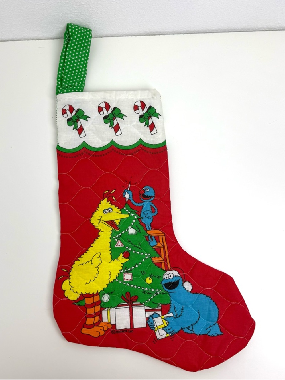 Sesame Street Vintage Homemade Christmas stocking